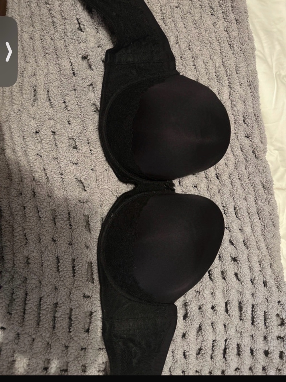 Black Strapless Smooth Push-Up Bra - Unbranded